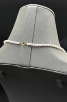 عقد لؤلؤ كور مع ذهب بالأطراف عيار 18 وزن 2.4 جرام