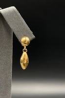 حلق بيضاوي ذهب صافي عيار 21