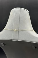 عقد الغزال ذهب مع فص كحلي عيار 18 وزن 1.5 جرام