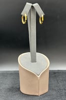 حلق ذهب صافي عيار 21 وزن 3.1 جرام