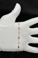 اسوارة وردة ذهب ملون عيار 18 وزن 1.3 جرام