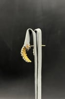 حلق ذهب تصميم الماس عيار 18 وزن 5.1 جرام