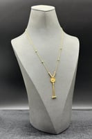 عقد وردة ذهب صافي عيار 21 وزن 4.4 جرام