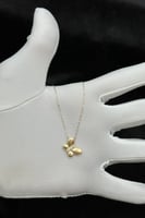 عقد فراشة ذهب تصميم الماس عيار 18 وزن من 0.9 الى 1...