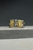 خاتم ذهب ايطالي عيار 18 وزن من 2 الى 2.4 جرام