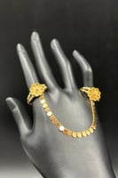 دبل خاتم ذهب صافي عيار 21 وزن 5.7 جرام