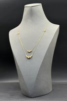 عقد دورين كور ذهب صافي عيار 21 وزن من 1.2 الى 1.3...