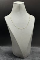 عقد كور ذهب صافي ايطالي ملون عيار 18 وزن من 1.6 ال...