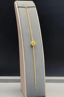 اسوارة مكرونة ذهب صافي عيار 21 وزن من 2.3 الى 2.4...