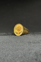 خاتم وردة ذهب صافي عيار 21 وزن 3.1 جرام