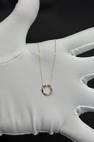 عقد دائري ذهب صافي عيار 18 وزن من 0.4 الى 0.5 جرام