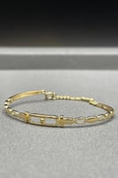 اسوارة اطفال مستطيل ذهب صافي