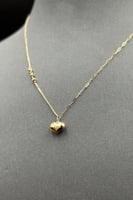 عقد قلب ذهب صافي ايطالي عيار 18 وزن 1.2 جرام