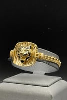 اسوارة تايجر ذهب تصميم الماس عيار 18 وزن 21.7 جرام