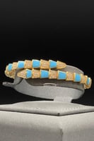 اسوارة مع خاتم ذهب تصميم الماس