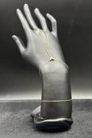 كف قلب ذهب تصميم الماس عيار 18 وزن 1.9 جرام