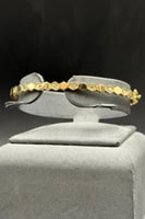 اسوارة خلية ذهب تصميم الماس عيار 18 وزن 8.3 جرام