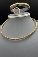 طقم كور ليزر ذهب صافي عيار 21 وزن 28.4 جرام