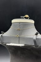 طقم ذهب ناعم عيار 18 سرّ الارتباط وزن 3.25 جرام