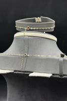 طقم ذهب ناعم عيار 18 همس الأوراق وزن 11.4 جرام