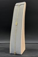 اسوارة مستطيل ذهب تصميم الماس عيار 18 وزن من 2.9 ا...