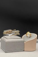 اسوارة مع خاتم ذهب صافي عيار 18 وزن 19.2 جرام