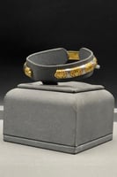 اسوارة ذهب صافي ملون عيار 21 وزن 18.5 جرام