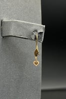 طقم قلب ذهب صافي عيار 21 وزن 1.4 جرام