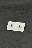 حلق طبي دائري مفرغ ذهب صافي عيار 18 وزن 0.3 جرام