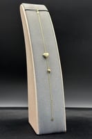 اسوارة قلبين ذهب صافي عيار 18 وزن 0.9 جرام