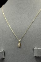 طقم اطفال ذهب تصميم الماس عيار 18 وزن 1.6 جرام