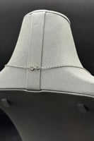 سلسال ذهب ابيض صافي عيار 18 وزن 2.65 جرام