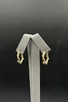 حلق ذهب صافي ايطالي عيار 18 وزن 2 جرام