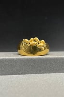 خاتم ذهب صافي عيار 21 وزن 3.2 جرام