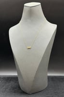 عقد انفنتي ذهب تصميم الماس عيار 21 وزن من 0.6 الى...