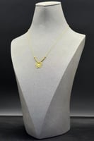 عقد فراشة ذهب صافي عيار 21 وزن 1.1 جرام