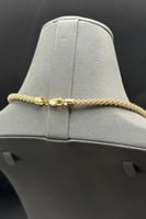 عقد مع إسوارة ذهب صافي عيار 18 فخامة أورلين وزن 32...