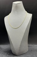 عقد مجدول ذهب صافي عيار 18 وزن 1.4 جرام