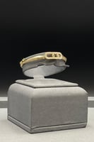 اسوارة مع خاتم ذهب شكل المستطيل تصميم الماس