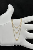 عقد ذهب عيار 18 لمسة النعومة وزن 4.1 جرام