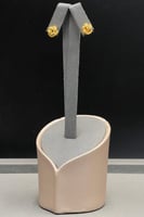 حلق مكرونة ذهب صافي عيار 21 وزن من 2.2 الى 2.3 جرا...