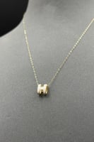 عقد H ذهب ملون عيار 18 وزن من 0.8 الى 0.9 جرام