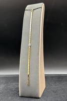 اسوارة مستطيلات ذهب مع باقيت تصميم الماس عيار 18 و...