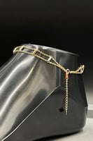 خلخال مستطيلات ذهب صافي ايطالي