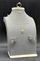 طقم ذهب عيار 18 قطرة الصفاء وزن 3 جرام