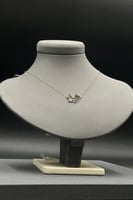 عقد حب ذهب شكل قلب الحجم الوسط