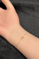 كف هلال ذهب تصميم الماس عيار 18 وزن 0.8 جرام