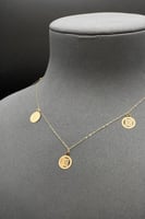 شوكر دائرة ذهب صافي