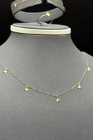 طقم زهرة ذهب صافي عيار 21 وزن 1.4 جرام