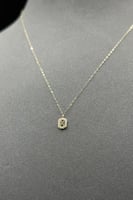 عقد ذهب ناعم تصميم الماس عيار 18 وزن 0.3 جرام